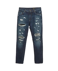 Pre-Owned Dolce & Gabbana Women's Distressed Mid-Rise Loose-Fit Jeans