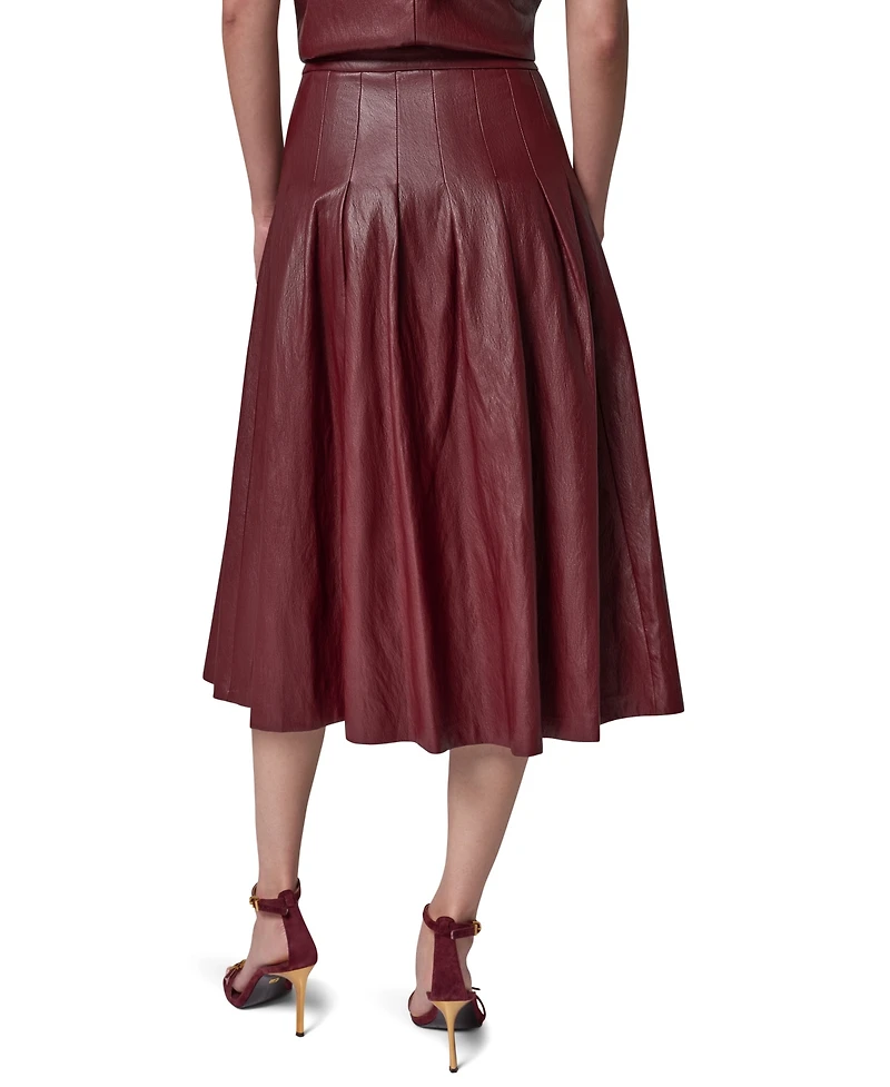 Donna Karan New York Women's Pleated A-Line High-Waisted Skirt