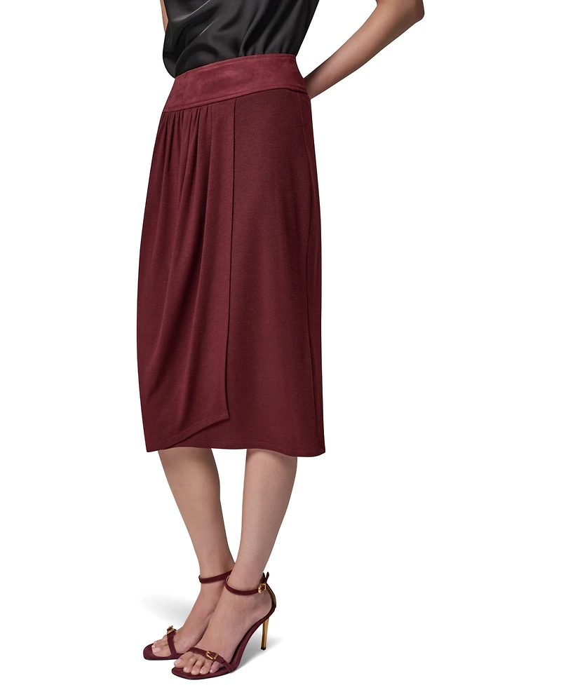 Donna Karan New York Women's High-Waisted Midi Wrap Skirt