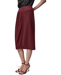 Donna Karan New York Women's High-Waisted Midi Wrap Skirt