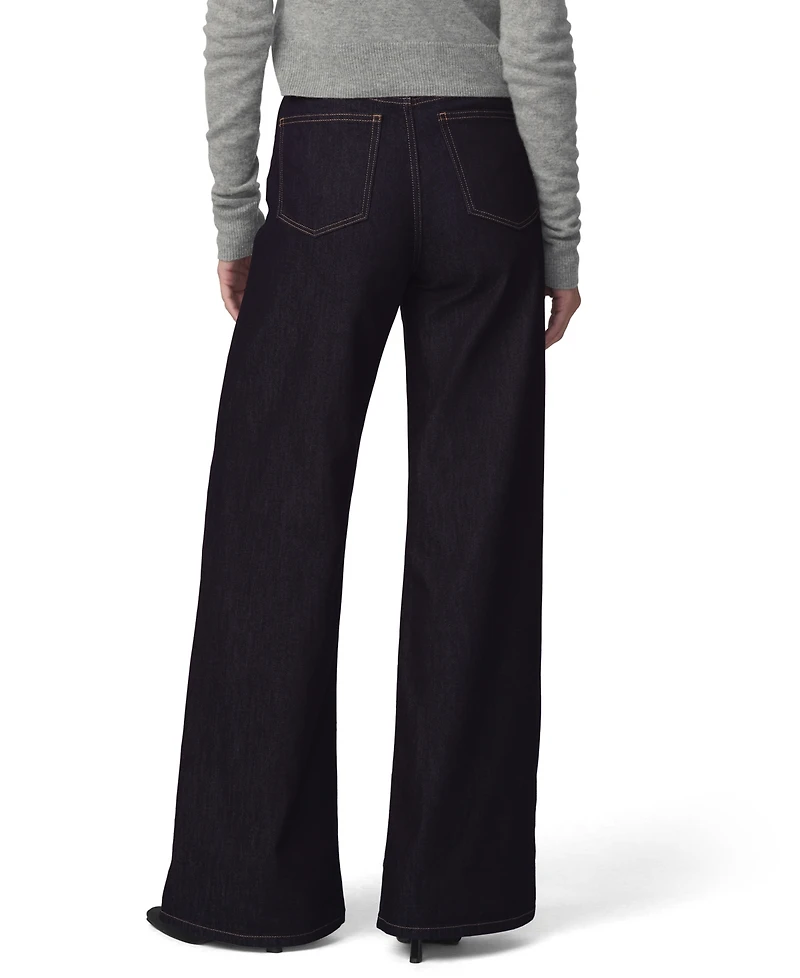 Joe's Jeans Petite Mia High-Rise Wide-Leg Stretch