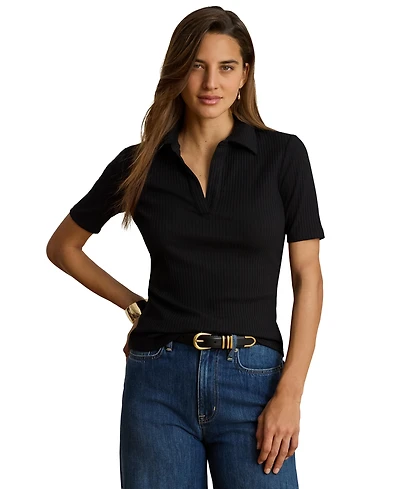 Lauren Ralph Women's Johnny Collar Polo T-Shirt