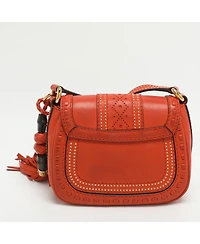 Pre-Owned Gucci Women's Small Snaffle Bit Studded Leather Shoulder Bag