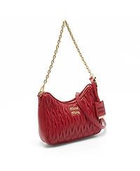 Pre-Owned Miu Miu Women's Matelasse Nappa Leather Shoulder Bag
