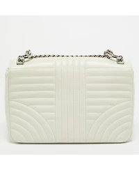 Pre-Owned Prada Women's Diagramme Quilted Leather Flap Shoulder Bag
