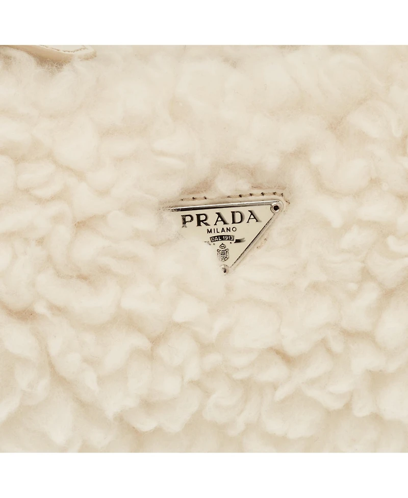 Pre-Owned Prada Women's Re-Edition 2000 Shearling Shoulder Bag