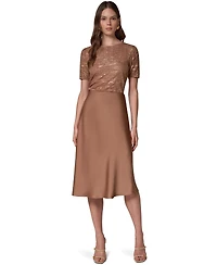 Donna Karan New York Women's Midi A-Line High-Waisted Skirt