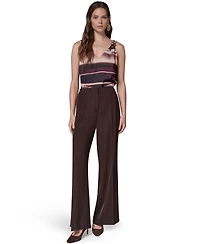Donna Karan New York Women's High-Waisted Wide-Leg Pants