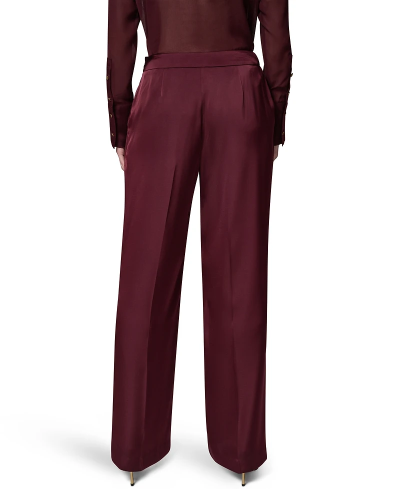 Donna Karan New York Women's Satin Wide-Leg Pants