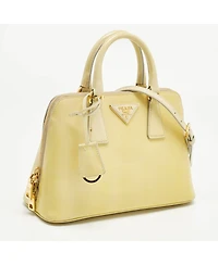 Pre-Owned Prada women's Small Promenade Saffiano Patent Leather Satchel