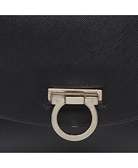 Pre-Owned Salvatore Ferragamo women's Gancini Saffiano Leather Hobo Bag