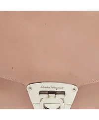Pre-Owned Salvatore Ferragamo Women's Gancini Flap Leather Shoulder Bag