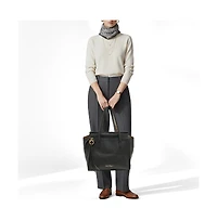 Pre-Owned Salvatore Ferragamo Women's Amy Gancini Pebbled Leather Tote