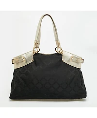 Pre-Owned Versace Medusa Signature Nylon and Leather Tote