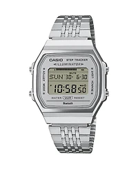 Casio Men's Japanese Quartz Silver-Tone Stainless Steel Watch 37.9mm