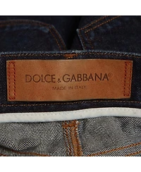 Dolce & Gabbana Women's Mid-Rise Straight-Leg Dark-Rinse Jeans