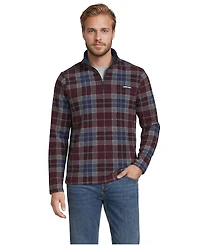 Lands' End Men's Big & Tall Anyweather Mock-Neck Fleece Quarter-Zip Pullover