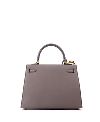 Pre-Owned Hermes Kelly 25 Handbag Grey Epsom with Gold Hardware