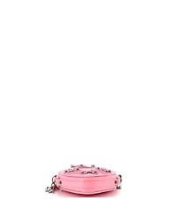 Pre-Owned Balenciaga Mini Le Cagole Giant Studs Heart Chain Bag Leather