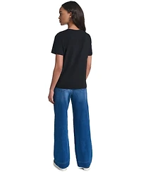 Karl Lagerfeld Paris Women's Jewel Print Crewneck T-Shirt