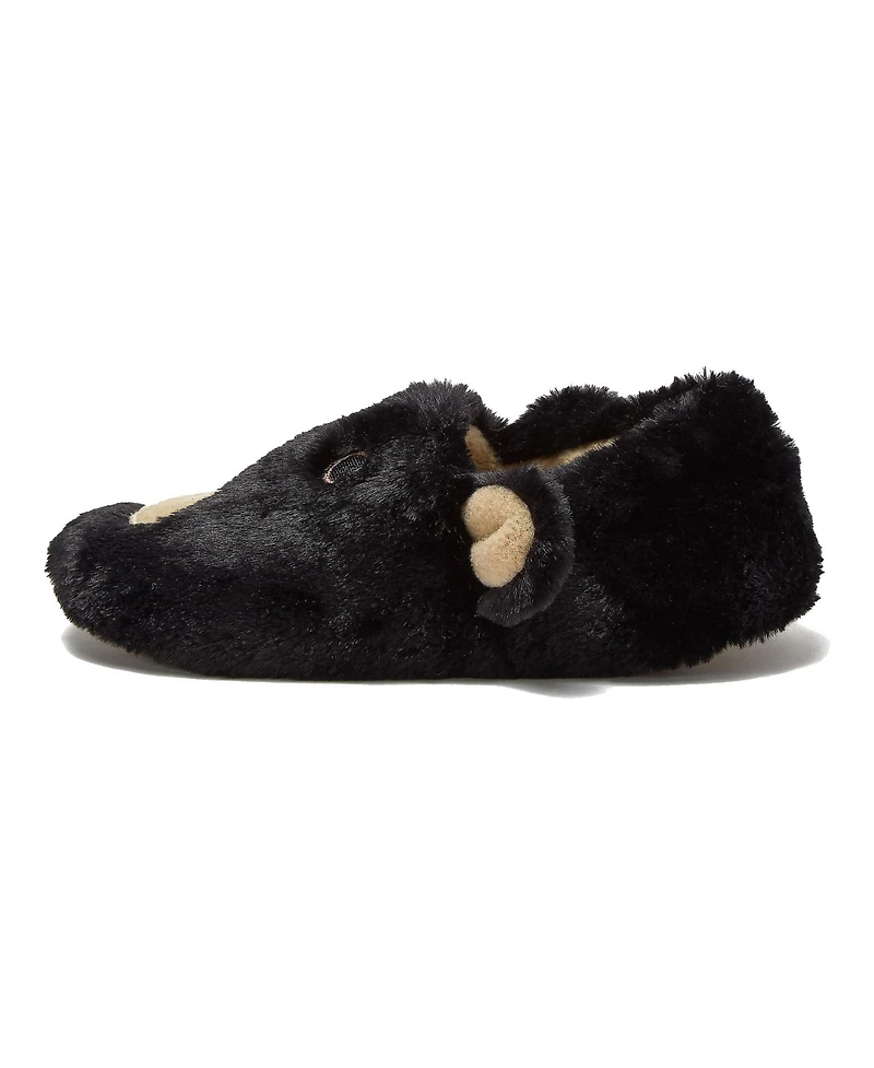 Lands' End Little Girls Cute Furry Animal Slippers