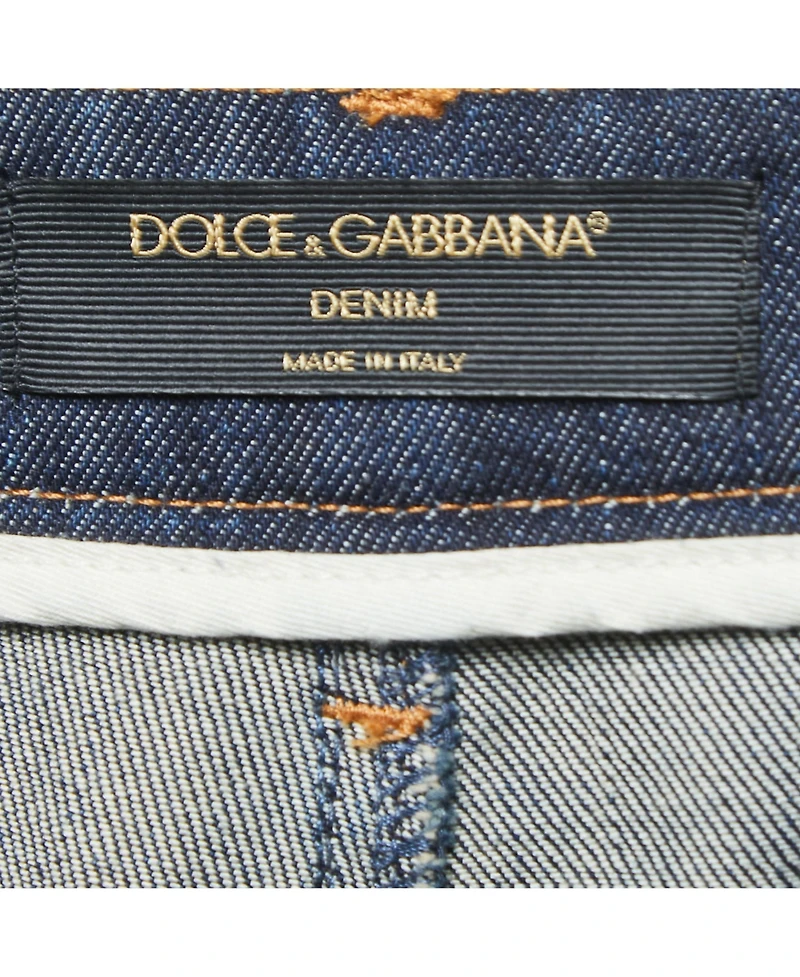 Pre-Owned Dolce & Gabbana Women's Denim Flared Embroidered Jeans