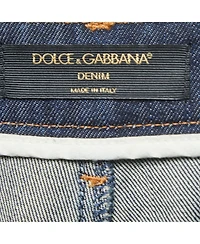 Pre-Owned Dolce & Gabbana Women's Denim Flared Embroidered Jeans