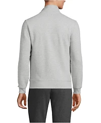 Lands' End Men's Long Sleeve Serious Sweatshirt Mock Full Zip