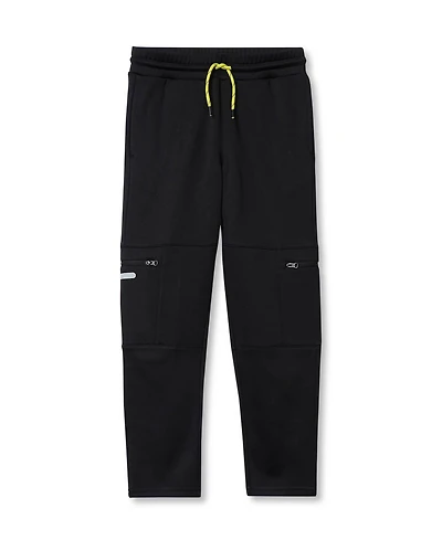 Lands' End Boys Active Fleece Quick Dry Iron Knee Joggers