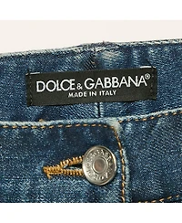 Pre-Owned Dolce & Gabbana Women's Faded Denim Straight Leg Jeans