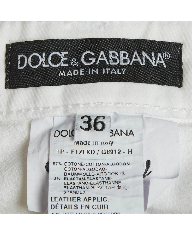 Pre-Owned Dolce & Gabbana Women's Denim Side Zipper Skinny Jeans
