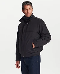 Weatherproof Men's Microfiber Fleece-Lined Bib Front Bomber Jacket