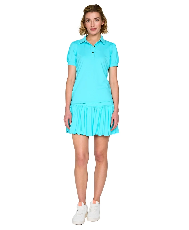 G Lifestyle Clothing Women's Golf, Tennis, Pickleball Puffy Short-Sleeve Polo Shirt