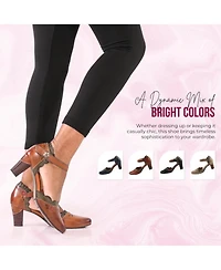 L'Artiste Sayyes Women's Mary Jane Pump with Leather Upper