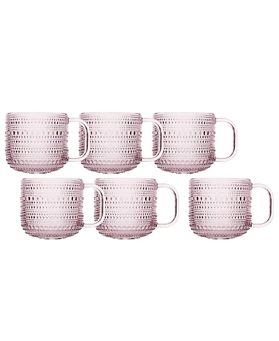 Fortessa Jupiter Glass Coffee Cups, Set of 6