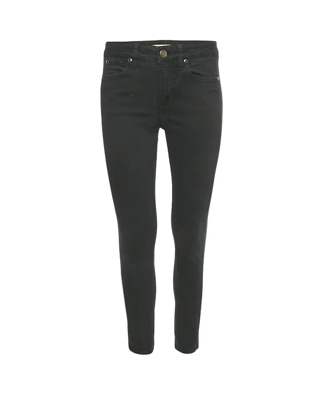 Burberry Women's Mid-Rise Skinny Jersey-Panel Jeans