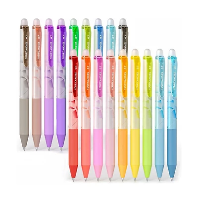 Four Candies 0.7mm Erasable Gel Pens, Make Mistakes Disappear Colored Pens