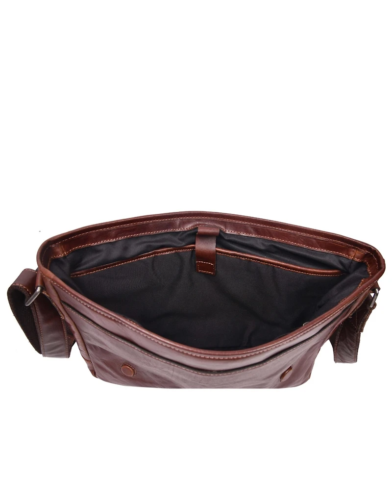 Polaris Leather Messenger Bag