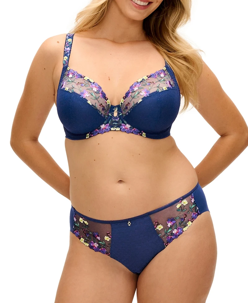 Fantasie Low-Rise Floral-Print Embroidered Marie Panty