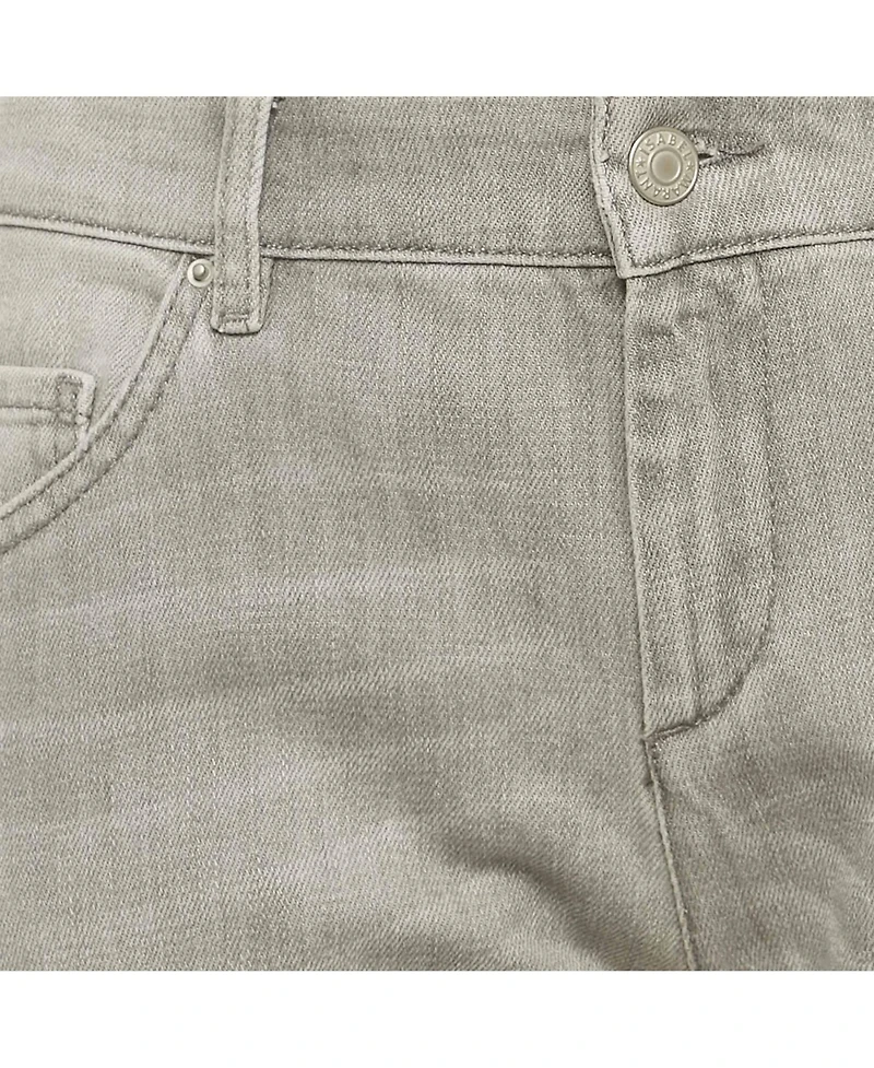 Pre-Owned Isabel Marant Women's Mid Rise Straight-Leg Embroidered Trim Jeans