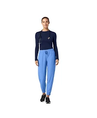 Jaanuu Women's Regen Long-Sleeve Crew Neck Cotton T-Shirt