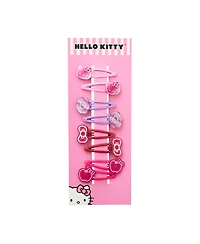 Hello Kitty Hair Clips 8-Piece Set Official License, Snap Back Clips for Hair, Sanrio Gift