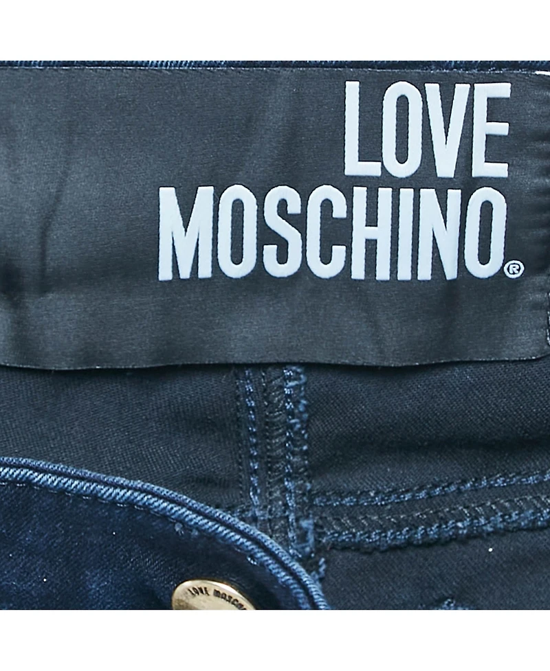 Pre-Owned Love Moschino Women's Ripped Denim Skinny Jeans