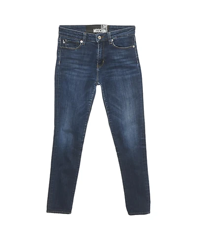 Pre-Owned Love Moschino Women's Mid-Rise Skinny Jeans