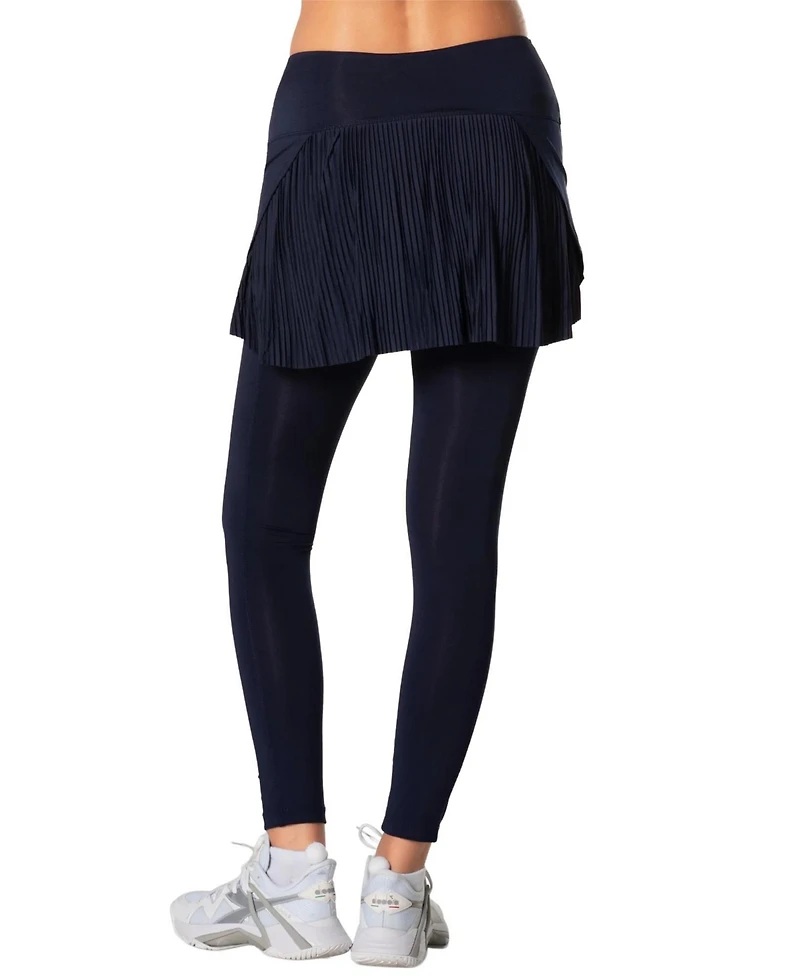 Lucky Love Women's Fast Pace Pleated Wrap-Around Skort
