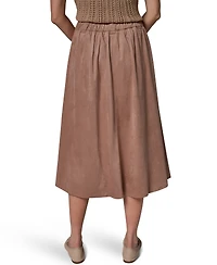 Donna Karan Weekend Women's Microsuede A-Line Midi Skirt