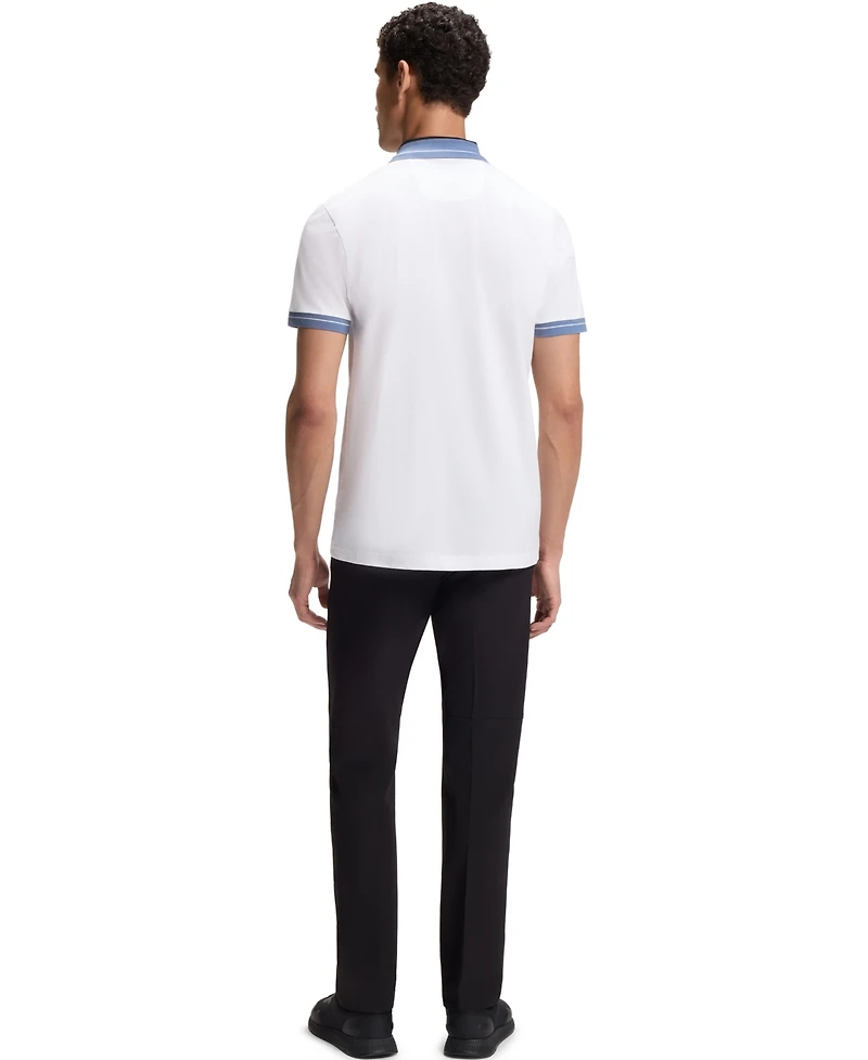 Boss by Hugo Men's Stretch Striped-Trim Polo Shirt