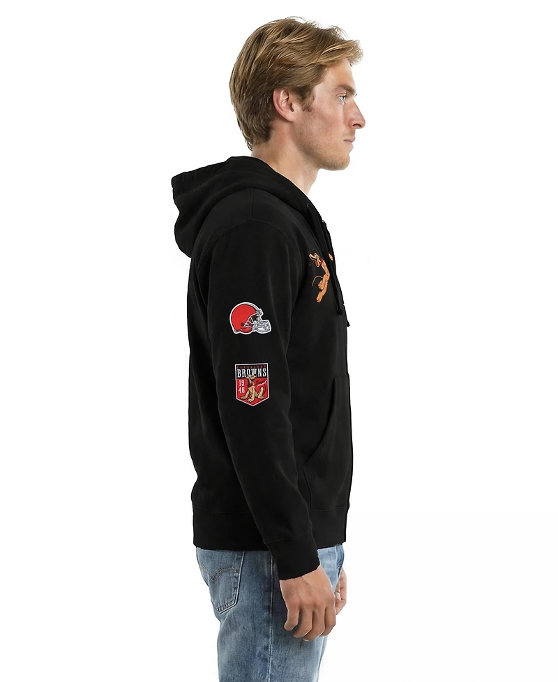 Champion Men's Black Cleveland Browns Disney X Champion All Star Full-Zip Hoodie