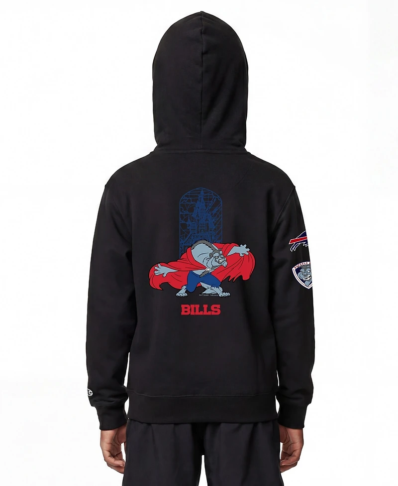 Champion Big Boys and Girls Black Buffalo Bills Disney X Full-Zip Hoodie
