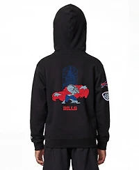 Champion Big Boys and Girls Black Buffalo Bills Disney X Full-Zip Hoodie